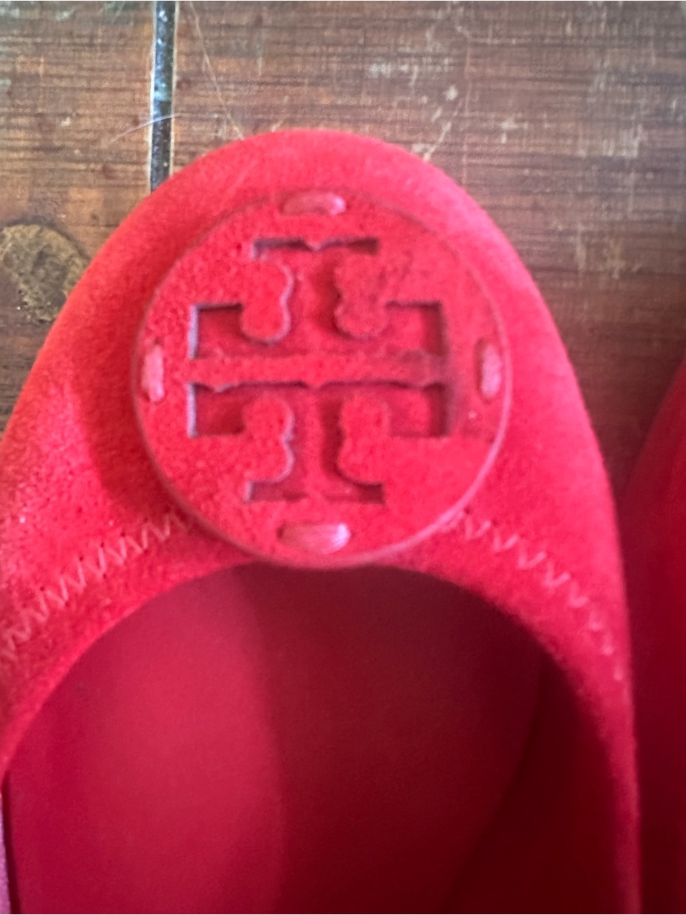 Tory Burch Minnie red flats - Picture 4 of 8